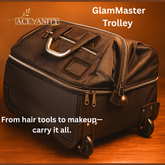 GlamMaster Trolley – Professional Makeup & Hair Vanity on Wheels